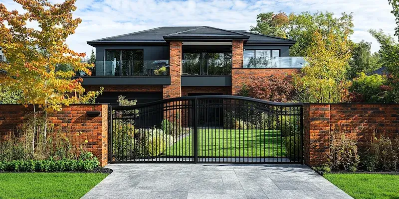 Metallzaun aus Polen mit Montage